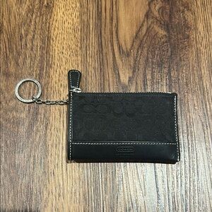 Coach Black Keychain Wallet